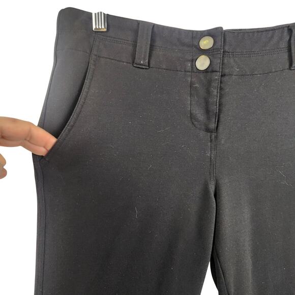 Title Nine “Kate” Pants Women’s SZ 8 Black Straight Leg Stretch Rayon Blend EUC - Picture 7 of 16